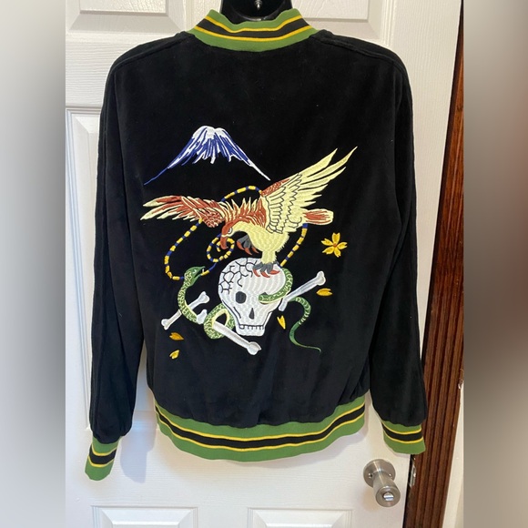 Straight To Hell- Top of the World jacket unisex tattoo old school bomber medium - Picture 7 of 11